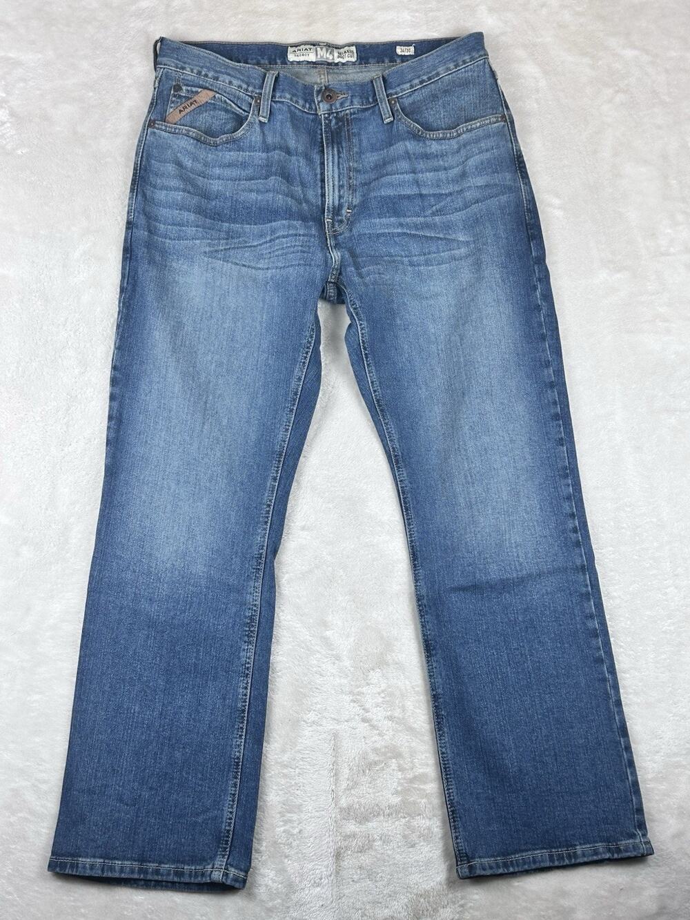 Ariat Legacy M4 Jeans Men’s 34x30 Relaxed Bootcut Western Work Denim Stretch NWT